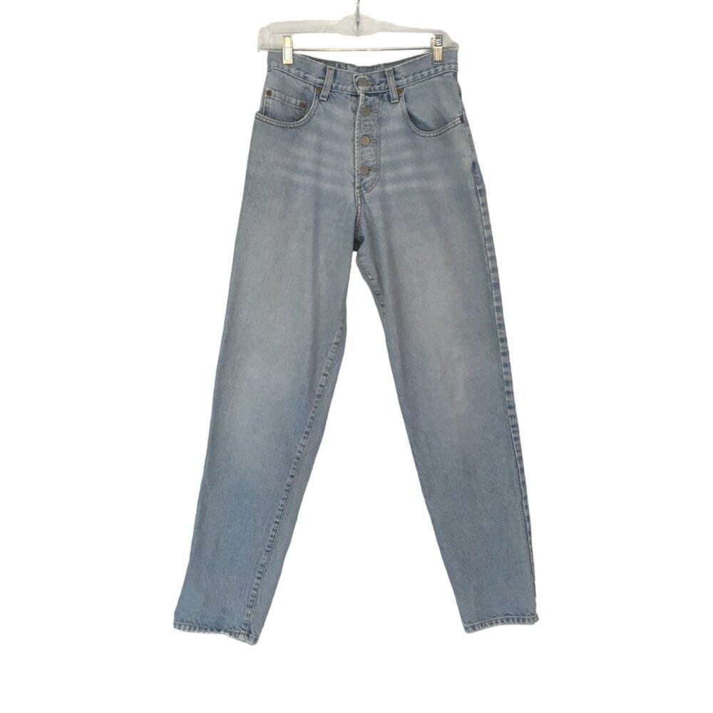 Lucky Brand Womens High Rise Light Blue Button Fly Boyfriend Jeans 6 / 28